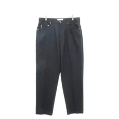 AX ARMANI EXCHANGE (アルマーニ エクスチェンジ) ポケット ロゴワッペン ウール ジップフライ スラックスパンツ ブラックのサムネイル