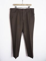 希少 美品 70s DEE CEE BRAND スラックス パンツ トラウザー ポリエステル RANCH WEAR USA製 茶 ブラウン 422P★2
