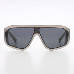 HOUSE OF WOO シールドサングラス リムレスアイウェア SKI GRAY