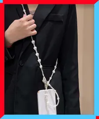 新品 スマホショルダーバッグ レディース パールストラップ 可愛い 着脱簡単 ストラップ 小物雑貨 プチプラ 【送料無料】