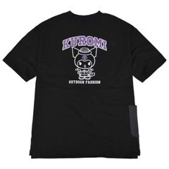 ビッグシルエット Tシャツ クロミ 半袖 ポケット付 Kuromi サンリオ キャラクターズ 春夏