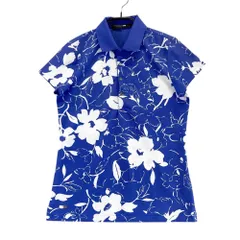 サイズ：XS RLX ラルフローレン  半袖ポロシャツ 花柄 ブルー系 [240101468289] ゴルフウェア レディース ストスト