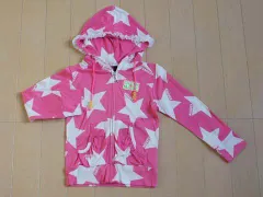 アースマジック EARTH MAGIC 子供服 女の子 女児 長袖 ジップアップ 薄手 パーカー 100cm ★3 キッズ 【中古】 ユーズド ガールズ アウトレット リサイクル 古着 子ども服 こども服 子供 子ども