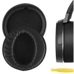 【特売】Geekria イヤーパッド QuickFit 互換性 パッド ソニー SONY MDR-XB950BT SONY MDR-XB950B1 SONY MDR-XB950/H ヘッドホンに対応 パッド イヤー/イヤーカップ (プロテインレザー/ブラッ