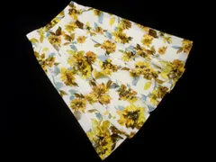 JUSGLITTY ジャスグリッティー 花柄 フレア スカート size2/白 ■◇ レディース