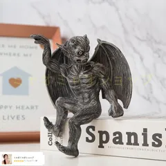 悪魔 デビル サタン ガーゴイル 置物 オブジェ 装飾 工芸品 樹脂製 魔除け 厄除 開運 幸運 財運 金運 安産祈願 無病息災 子宝 健康運 風水グッズ