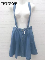 ◇ Lee リー × BEAUTY & YOUTH UNITED ARROWS サスペンダー付 ミニ フレア スカート サイズS ブルー レディース 【中古】 【1002800665419】のサムネイル