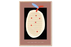 Atelier Cph アートポスター 50×70cm PLAY 007 apple/98xPLAY007-50x70