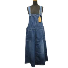 Samansa Mos2 SM2 サマンサモスモス デニムジャンパースカート サロペット オールインワン ワンピース F インディゴ レディース 古着 中古 USED