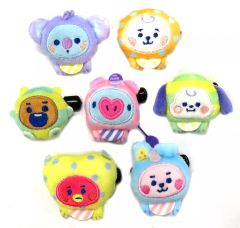 [중고]배지·핀즈 전 7종 세트 오리지널 봉제인형 배지(베이비몬스터) [BT21] 패밀리마트 한정