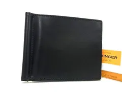 ■新品同様■ ETTINGER エッティンガー レザー二つ折り 財布 ウォレット 小銭入れ 札入れ メンズ レディース ブラック系 FD2778のサムネイル