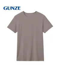 新品 未使用 GUNZE グンゼ COOL MAGIC アセドロン ベア天 メンズ クルーネック半袖Tシャツ 517229【メール便】 Cモカ