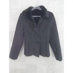 ◇ 自由区 オンワード樫山 長袖 コート 38 ブラック *  【1002797777225】