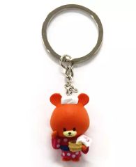 [중고] 열쇠 고리 루루 둘이서 온천 마스코트 열쇠 고리 [힘내라! 룰루로로 TINY TWIN BEARS] 온천지 한정