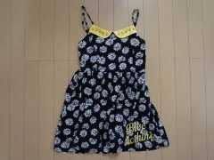 ブロック bloc clothing アウトレット 子供服 女の子 150cm キャミソール ワンピース ノースリーブ 黒 マーガレット 夏 ★3 ガールズ 女児 キッズ ジュニア 【中古】 ユーズド リサイクル 古着 子ども服 こども