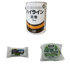 【格安・おまけ付き】線引き　反射ハイライン　白　4Kg　溶剤系　駐車場　道路　太洋塗料　1缶のみ