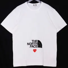 PLAY COMME des GARCONS × THE NORTH FACE T-shirt XLサイズ ホワイト AE-T202