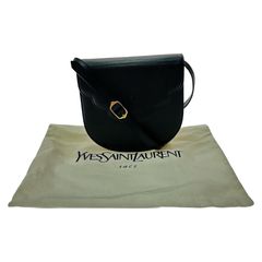 良品！✨】サンローラン ショルダーバッグ ポシェット YSL サークル 黒 