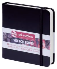 【数量限定】TACスケッチブック アートクリエーション 120mm×120mm ターレンス 絵を描く手帳 Creation 黒 Art Talensのサムネイル