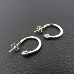 シルバー925 ピアス 両耳 メンズ レディース 925 Silver  キャリアリング フープ クロス