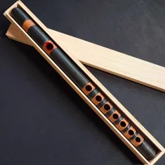 篳篥(ひちりき) 煤竹籐巻　扇面管箱付 篳篥(ひちりき) 煤竹籐巻 扇面管箱付 篳篥 煤竹籐巻き | 雅楽