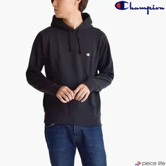 正規取扱店チャンピオン パーカー Champion スウェット クルーネック 裏毛  メンズ レディース 男女兼用 定番 カジュアル  S M L XL XXL C3-Y136 090ブラック