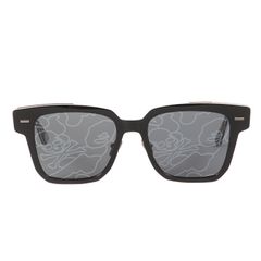 美品 A BATHING APE ア ベイシング エイプ 20SS mastermind JAPAN 500本限定 迷彩レンズ サングラス BMJ004 ブラック シルバー 55□20-150 マスターマインド ジャパン コラボ 眼鏡【メンズ】