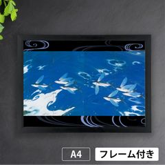 川端龍子「黒潮」（1932年） 近代画家 明治 大正 海 波 魚 飛魚