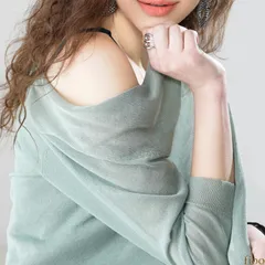 ミントグリーン カーディガン ロングカーデ ロングカーディガン