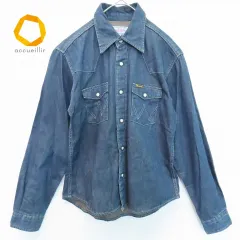 Lady Wrangler レディラングラー デニム ダンガリー シャツ ウエスタンシャツ 811504iのサムネイル