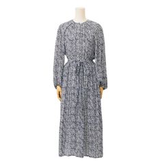 完売　美品Drawerドゥロワー　シルク100 ワンピース38 完売 美品Drawerドゥロワー シルク100 ワンピース38