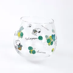 スヌーピー ゆらゆらグラス マスカット ガラスコップ　  コップ  日本製・マリモクラフト