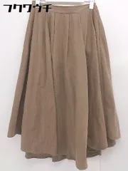 ◇ N. Natural Beauty Basic エヌ ナチュラルビューティーベーシック 膝下丈 フレア スカート サイズM ブラウン レディース  【中古】 【1106150009050】