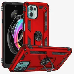 iPhone13　スマホケース　合金製リング　耐衝撃　車載ホルダー　軽量　レッド