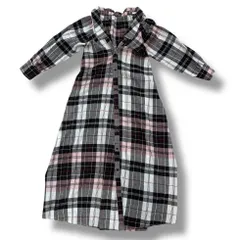 snidel スナイデル オフショルシャツワンピース サイズフリーオフショルワンピース ロングワンピース チェックワンピース チェック柄 ワンピース コットン リネン 長袖 レディース 春 ゴーゴー古着久喜倉庫店 草鴻427 ☆