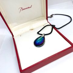 Baccarat バカラ  しずく型 ペンダント ネックレス