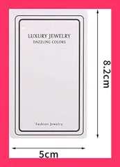 【スタッフおすすめ！】CINECE アクセサリー 台紙 OPP 袋付 120*60mm 50枚 セット ピアス イヤリング ディスプレイ カード ラッピング 袋 パーツ 収納 (50枚 カード2)