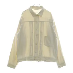 コモリ COMOLI V01-01007 TYPE-1ST サイズ:4 シルクネップブルゾン 中古 BS99 COMOLI コモリ 22SS V01-01007 TYPE-1ST シルクネップ 長袖 シャツ ジャケット コットン 日本製 オフホワイト系  3中古