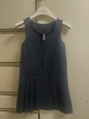 前あきプリーツワンピース  ジャンパースカート  お受験