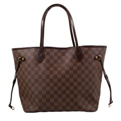 【Louis Vuitton】ルイヴィトン ネヴァーフルMM N51105 ダミエ エベヌ ブラウン系 トートバッグ レディース 【中古】 USED-B 【9356】