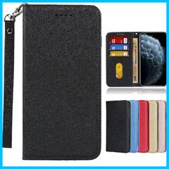 【在庫処分】手帳型 ケース Galaxy Feel カバー SC-04Jスマホケース フィール SC-04Jケース 手帳型Jaorty 内蔵マグネット カードポケット スタンド機能 サムスンギャラクシー 蚕糸 PUレザー 人気 おしゃれ5色-ブラック