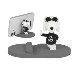 【 新品 未開封 】 グルマンディーズ ピーナッツ マスコットモバイルスタンド ジョー・クール SNG733B 未使用 送料無料