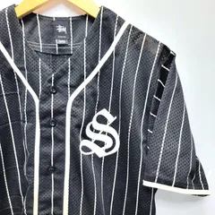 ※希少　STUSSY ストライプ ベースボールシャツ STUSSY ステューシー BASEBALL SHIRT ベースボール シャツ 半袖