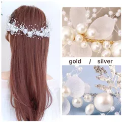 くららら様シルバーカチューシャ＋シアーアップルグリーン１m