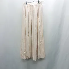 ◇ ⊇ classicalelf クラシカルエルフ ロング プリーツ スカート サイズM ベージュ系 レディース E  【1502030028911】