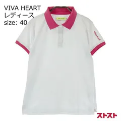 VIVA HEART ビバハート 半袖ポロシャツ ホワイト系 40 [240101143586]#
