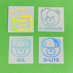 韓流 K-POP グッズ BIGBANG ビッグバン ホログラムステッカー ロゴ キャラクター #オリジナル #ペンライト #キラキラ #オタ活 #VIP G-DRAGON SOL D-LITE