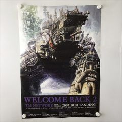 A59346 ◆TM NETWORK　WALCOME BACK2 販促 告知 B2サイズ ポスター 