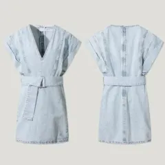 IRO(イロ) IRO デニム ミニ ワンピース ベルト セット