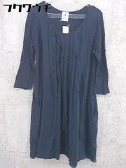 ◇ niko and... ニコアンド 長袖 膝丈 ワンピース ネイビー レディース  【1002801836818】